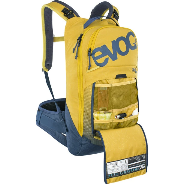 EVOC Trail Pro 10 Protector Backpack curry/denim 7 EVOC Trail Pro 10 Protector Backpack curry/denim - Image 5